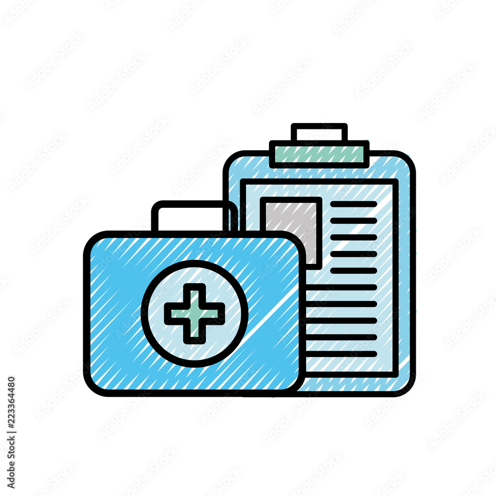 clipboard medical report and kit first aid clipboard medical report and kit first aid