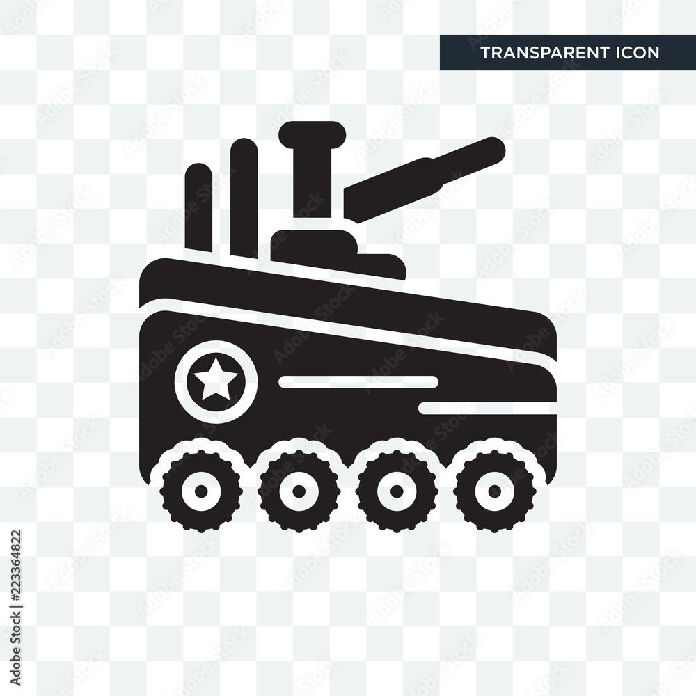 Tank vector icon isolated on transparent background, Tank logo design Tank vector icon isolated on transparent background, Tank logo design