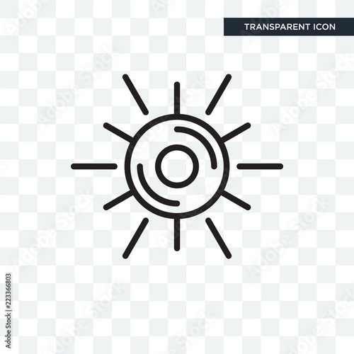 Lights vector icon isolated on transparent background, Lights logo design