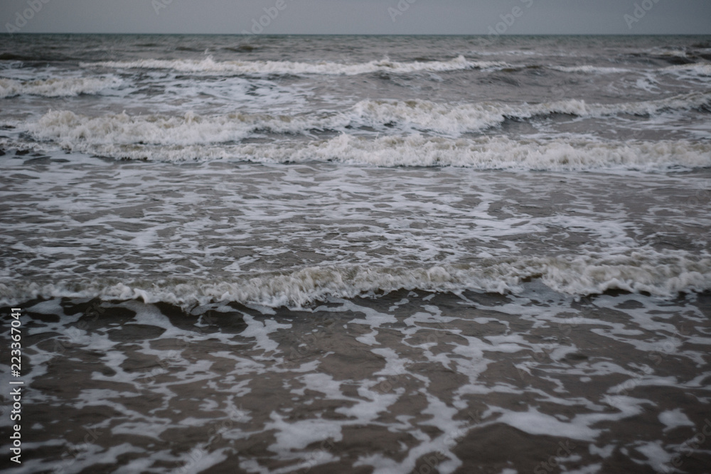 view of the sea, coastline, summer landscape in evening, sunset view of the sea, coastline, summer landscape in evening, sunset