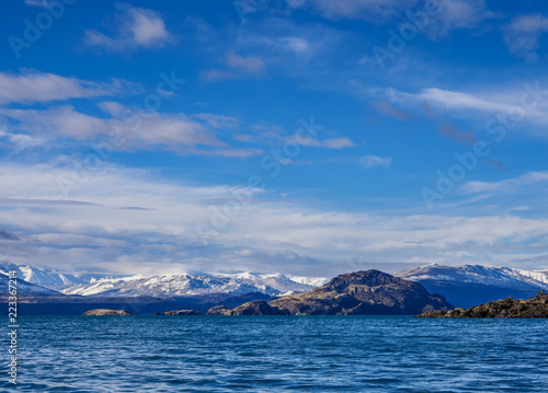 General Carrera Lake, Puerto Rio Tranquilo, Aysen Region, Patagonia, Chile photo