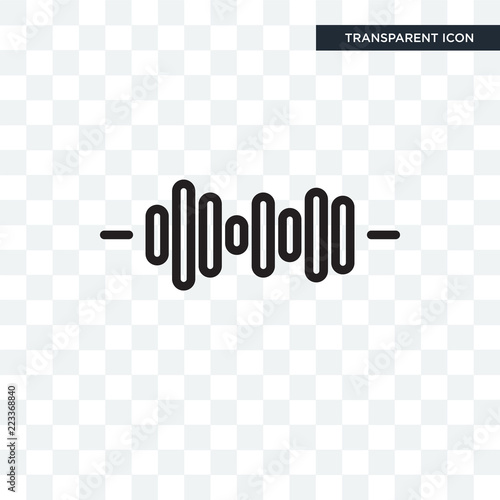 Sound waves vector icon isolated on transparent background, Sound waves logo design