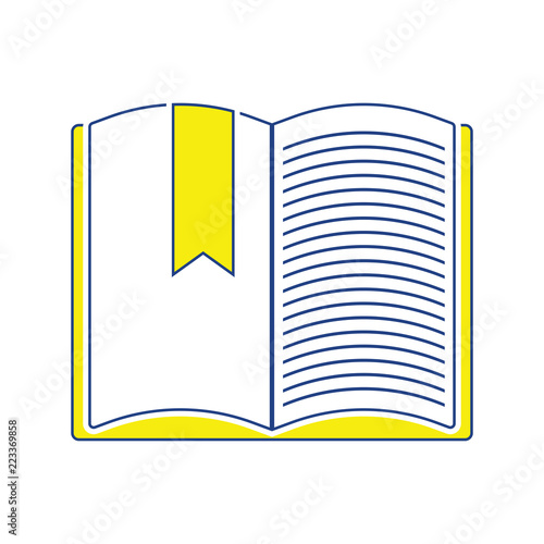 Icon of Open book with bookmark