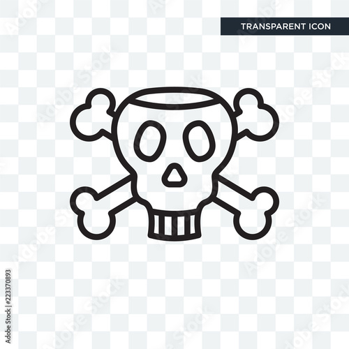 Poison vector icon isolated on transparent background, Poison logo design