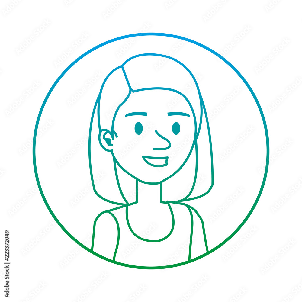 beautiful and young woman character beautiful and young woman character