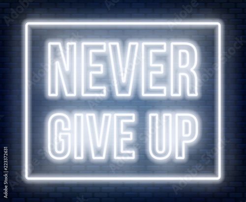 Never give up neon lettering on a dark background.
