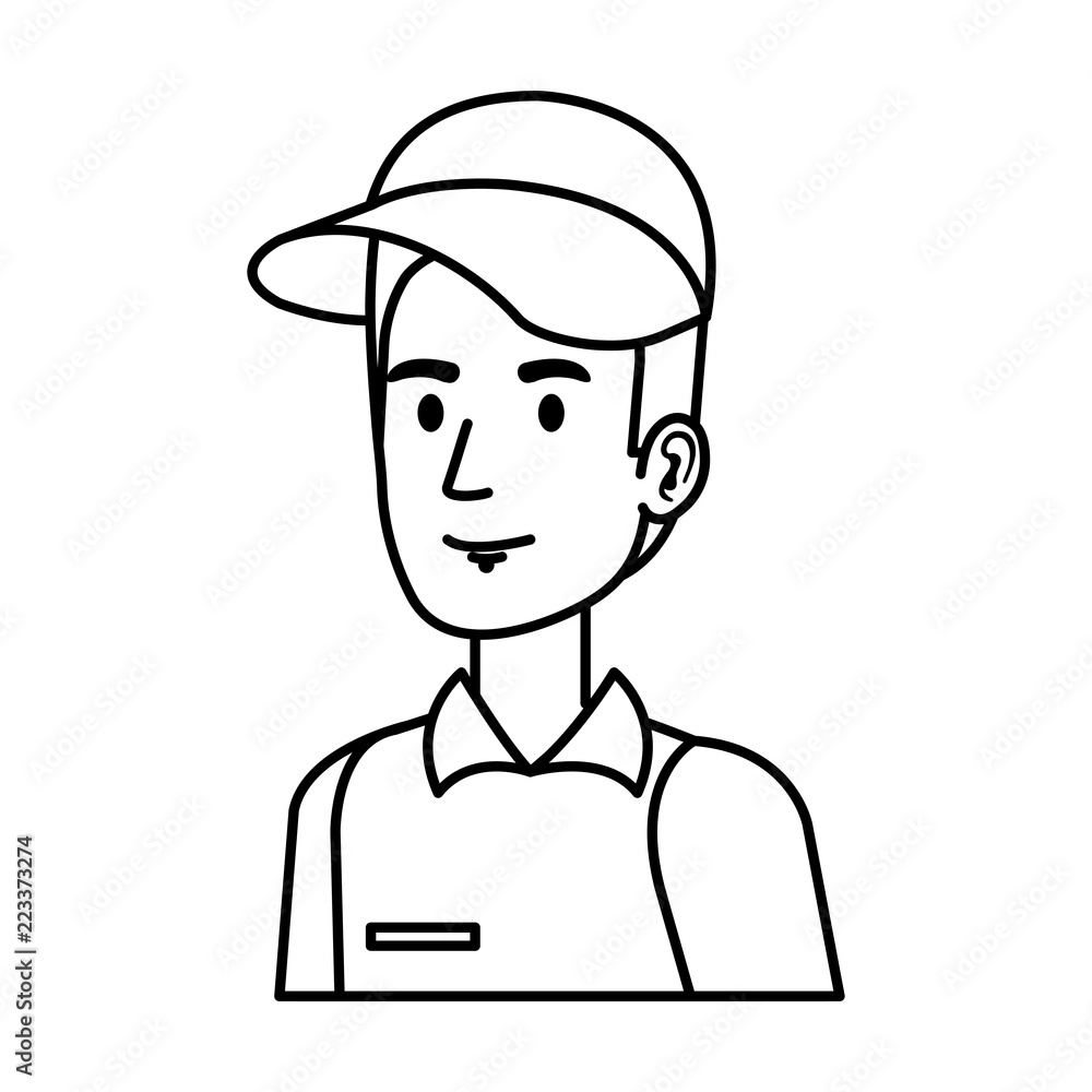 delivery worker avatar character