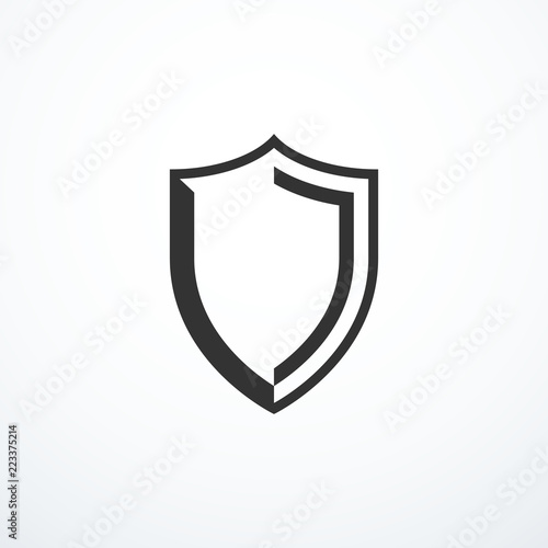 Shield icon vector illustration