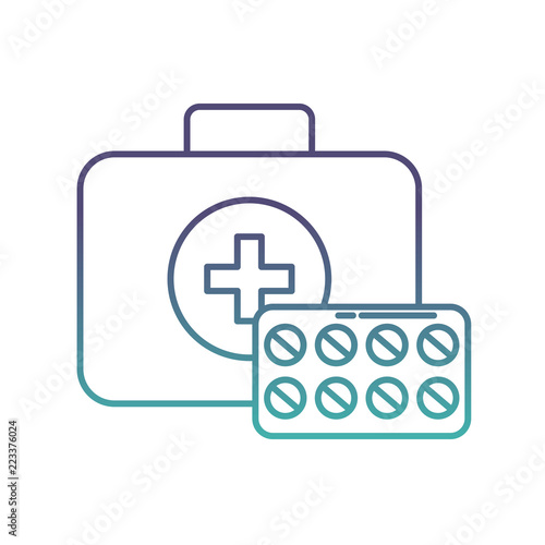 medical kit first aid medication pills © Gstudio