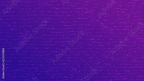 Vector field visualization of forces. Magnetic or gravitational fluctuations chart. Science backdrop with a matrix of arows with magnitude and direction. Flow representation. Interaction.