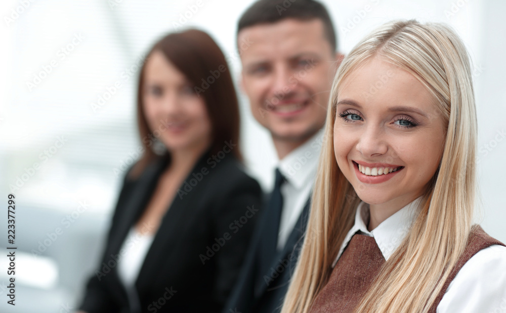 professional business team working while sitting at Desk. professional business team working while sitting at Desk.
