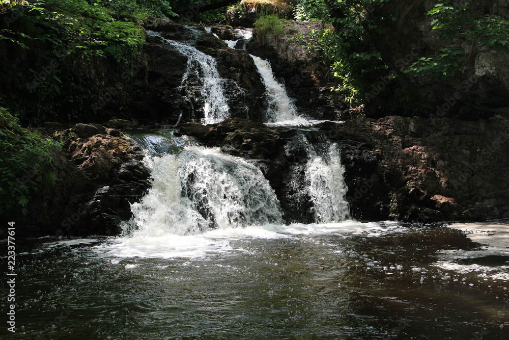 waterfall in forest waterfall in forest