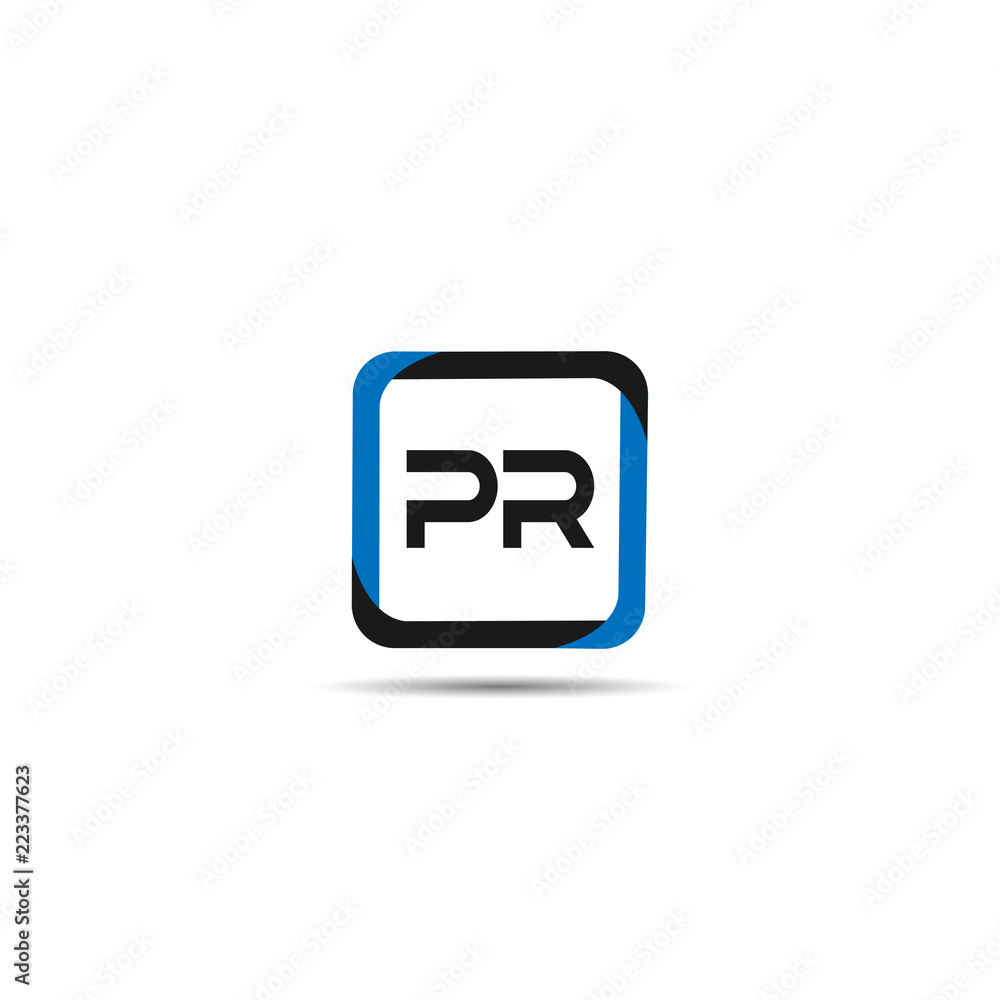 Initial Letter PR Logo Template Design Initial Letter PR Logo Template Design