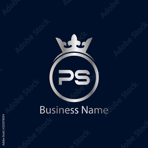 Initial Letter PS Logo Template Design