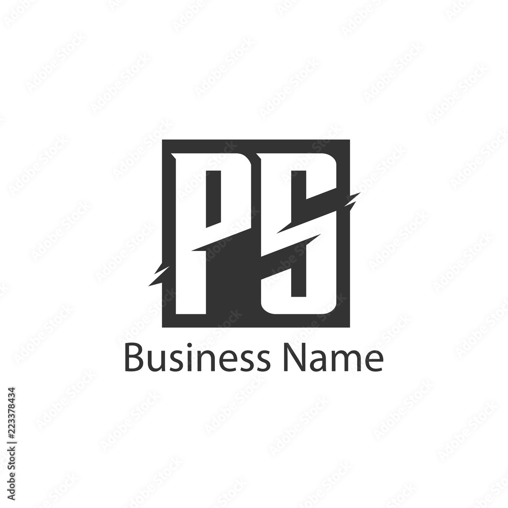 Initial Letter PS Logo Template Design Initial Letter PS Logo Template Design