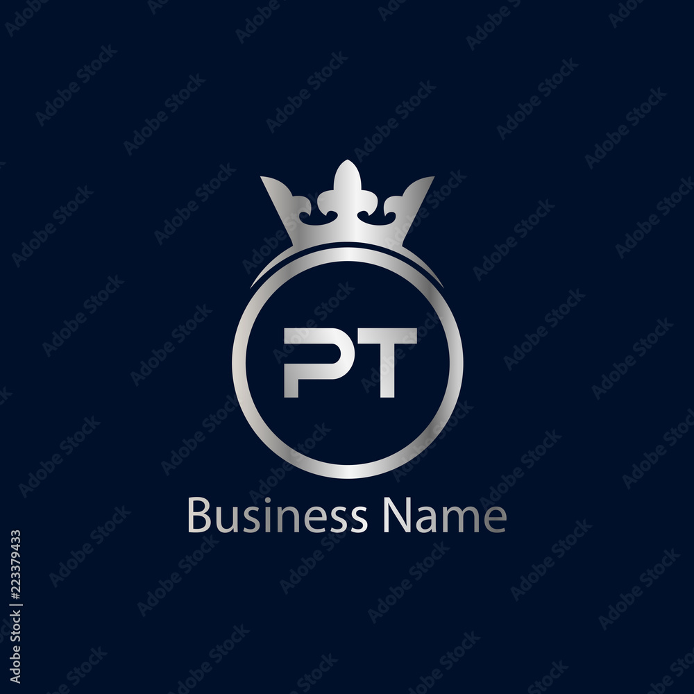 Obraz premium Initial Letter PT Logo Template Design