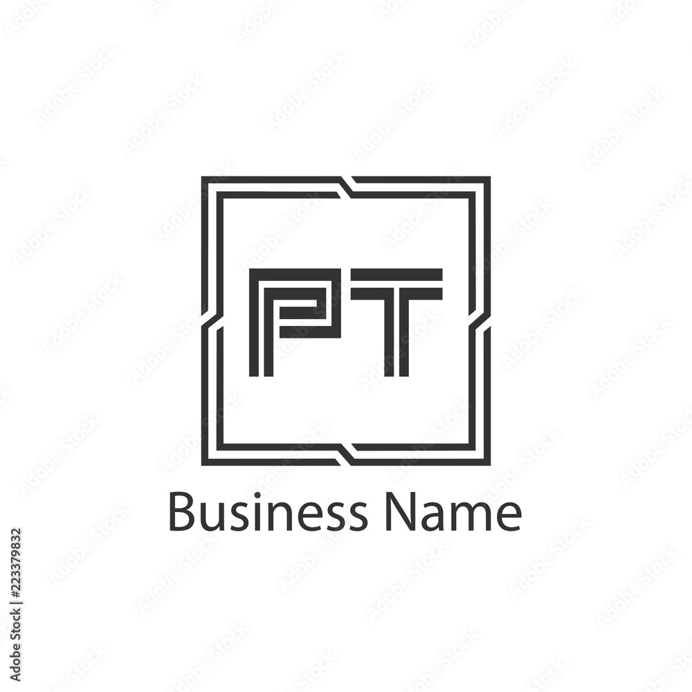 Initial Letter PT Logo Template Design Initial Letter PT Logo Template Design