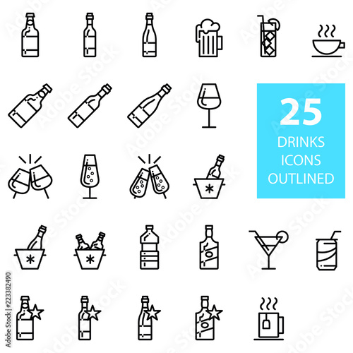 DRINKS ICON SET lipo