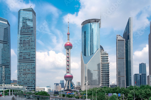 Photography Tall buildings of lujiazui