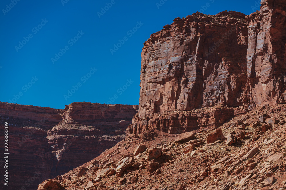 Red Rock Desert Landscape Of Utah In The Iconic American Southwest