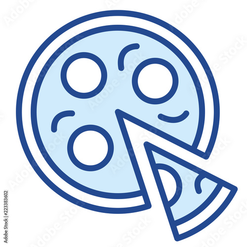 Pizza Vector Icon Illustration
