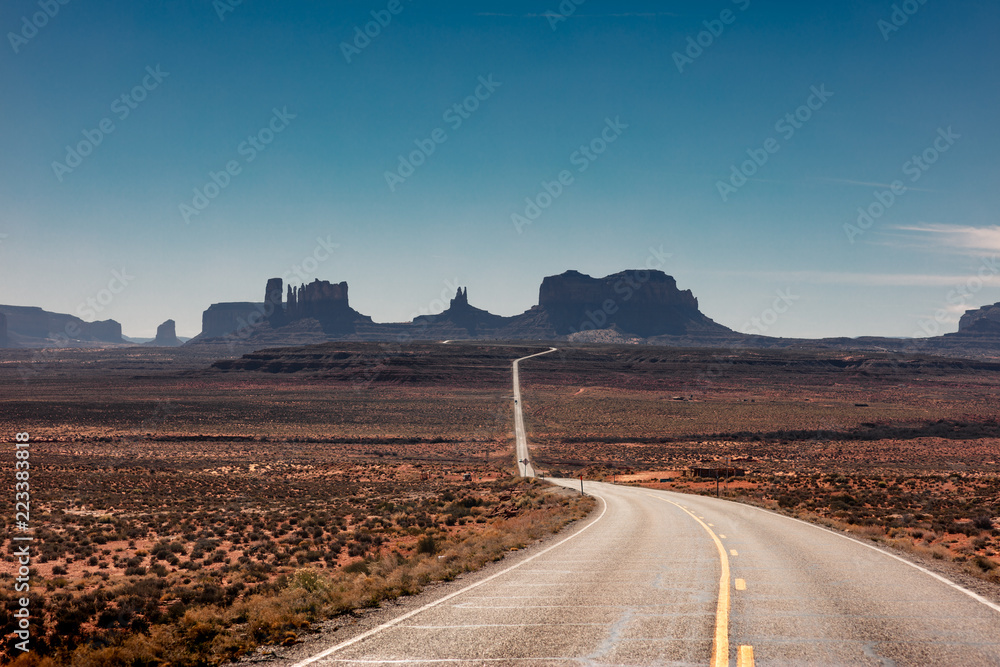 Iconic Monument Valley On The Border Of Arizona And Utah