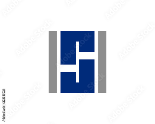 HHS letters logo, HH and S letters logo alphabet design photo