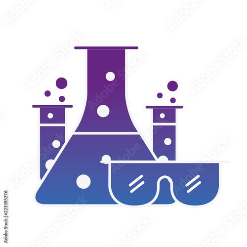 test tube flasks glasses protection chemistry laboratory