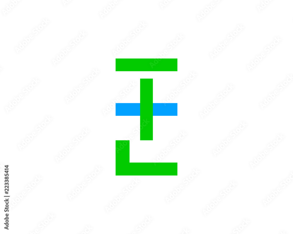 Obraz premium Letter E cross plus logo icon design template elements