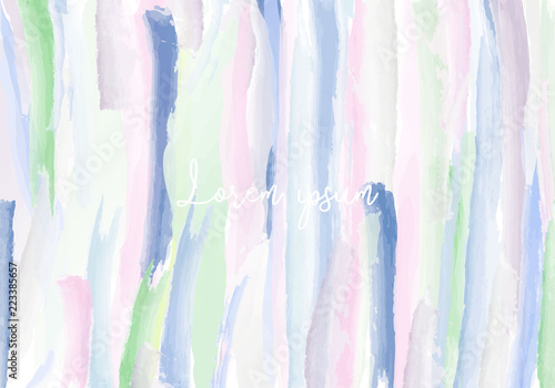 Abstract Pastel colour background, brush painting technique, textured effect
