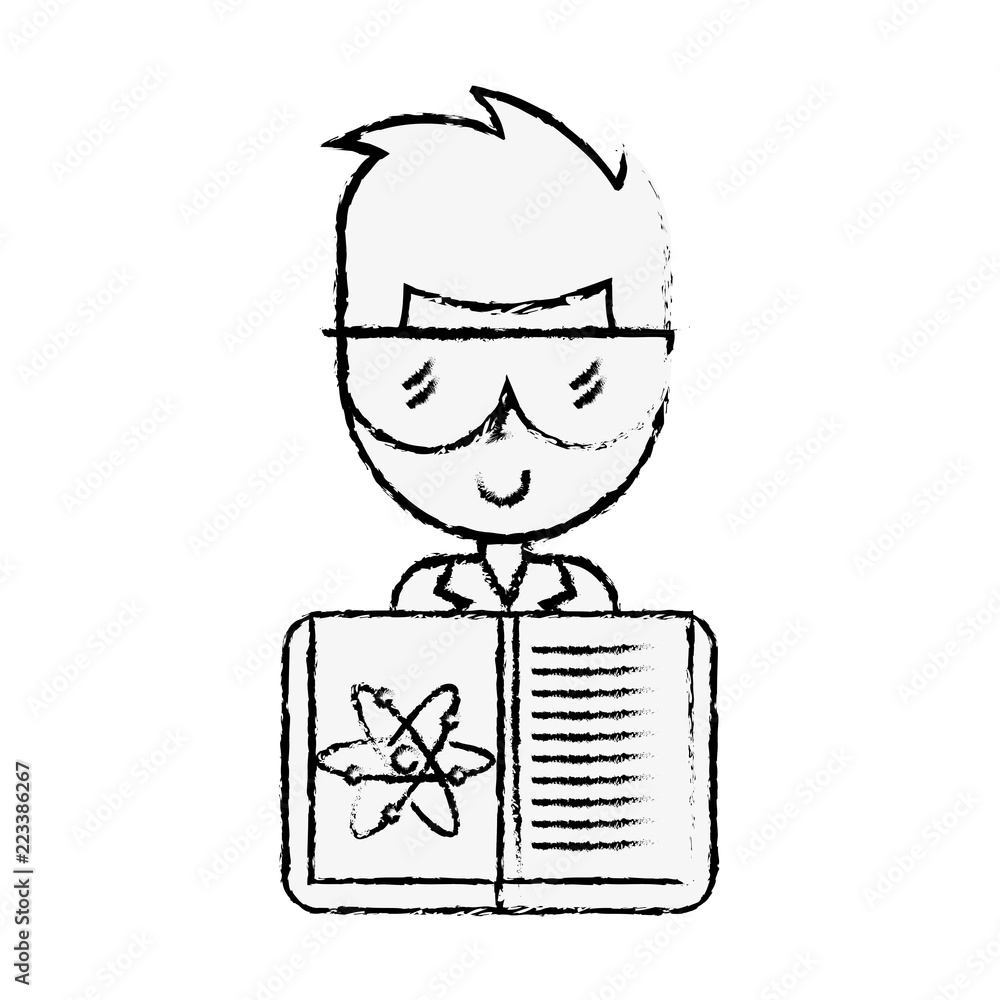 scientific man professor book science chemistry atom scientific man professor book science chemistry atom