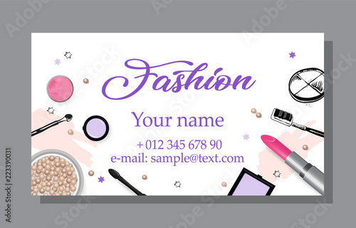 Cosmetics sale banners and ads templates