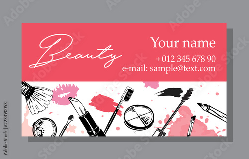 Cosmetics sale banners and ads templates