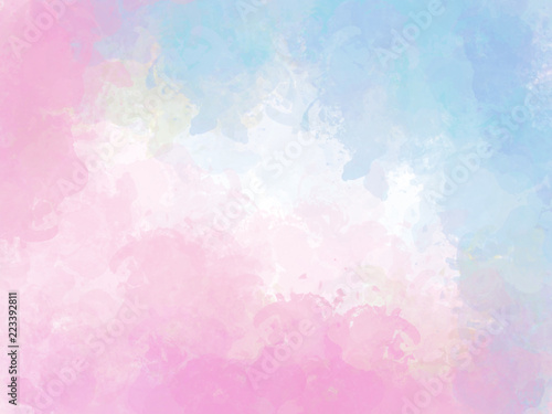 Abstract beautiful Colorful watercolor illustration painting background and backdrop.