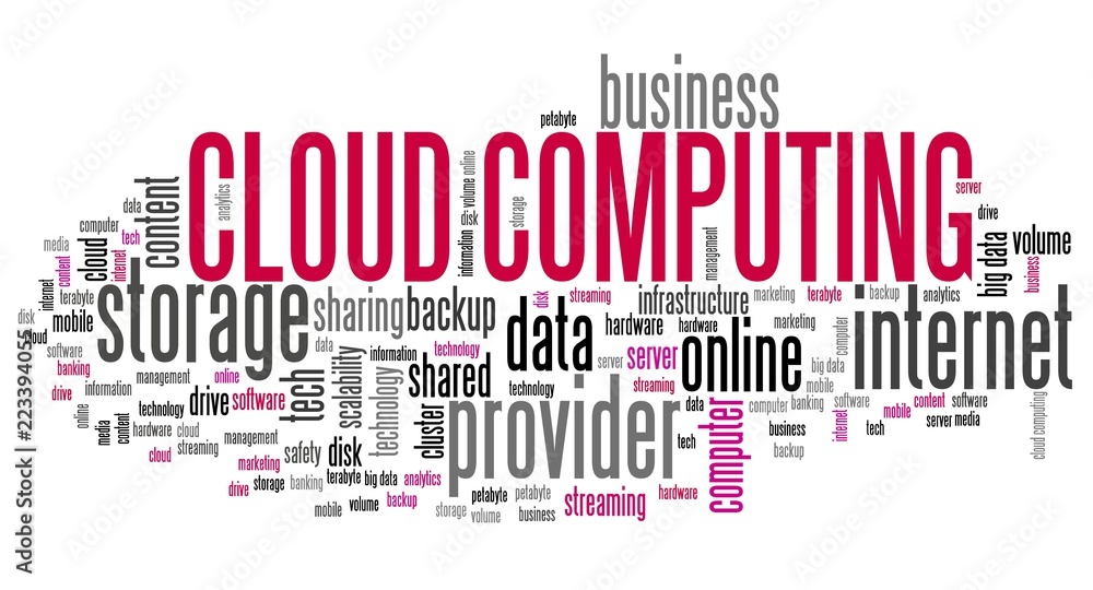 Cloud computing text Cloud computing text