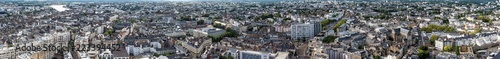 Panoramic view of Nantes in France from above