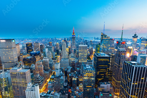 Manhattan - View from Top of the Rock - Rockefeller Center - New York