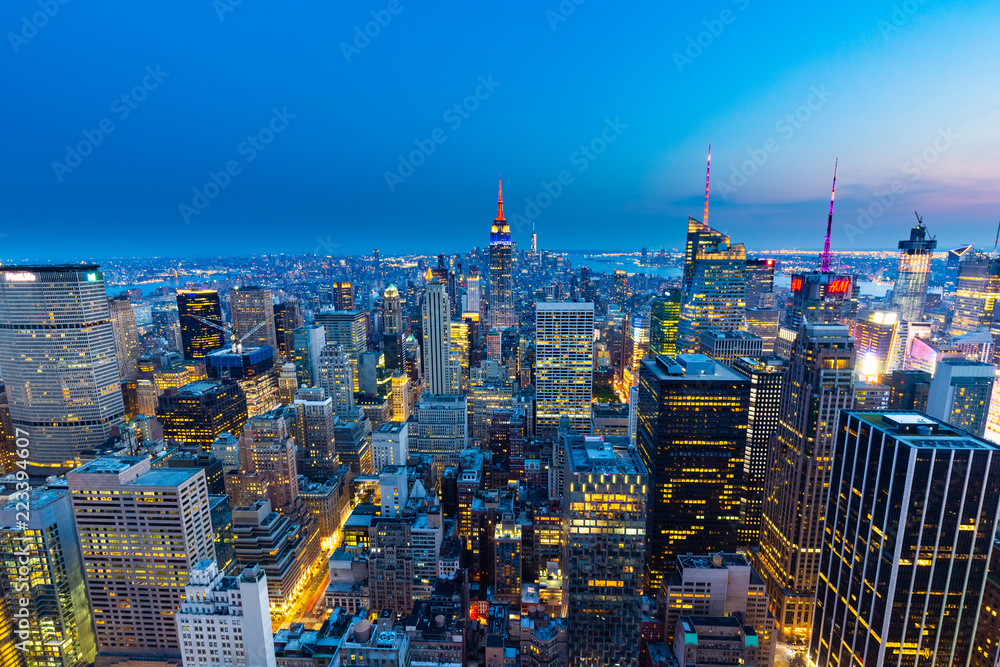 Obraz premium Manhattan - View from Top of the Rock - Rockefeller Center - New York
