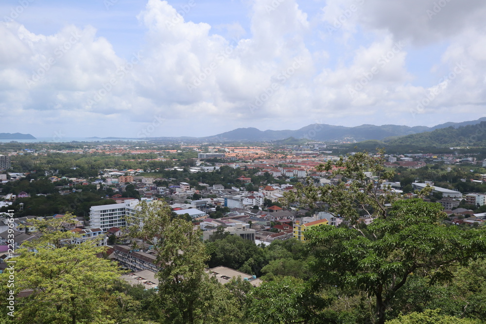 panoramic view of the Phuket city