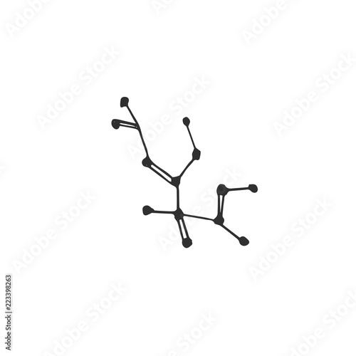 chemical formula isolated on white background, vector illustration