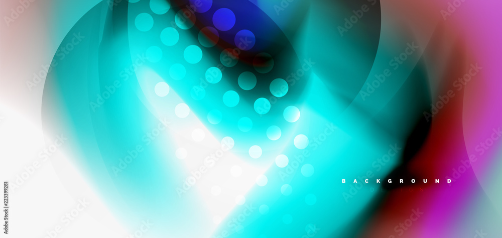 Obraz premium Color flowing wave, trendy liquid design template