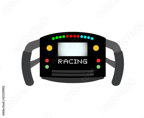 formula steering wheel illustration