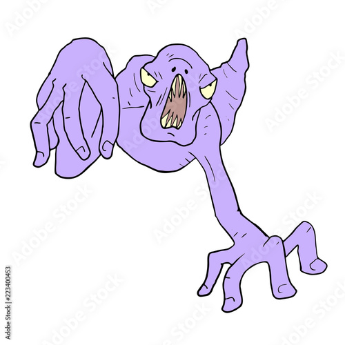 Halloween monster draw