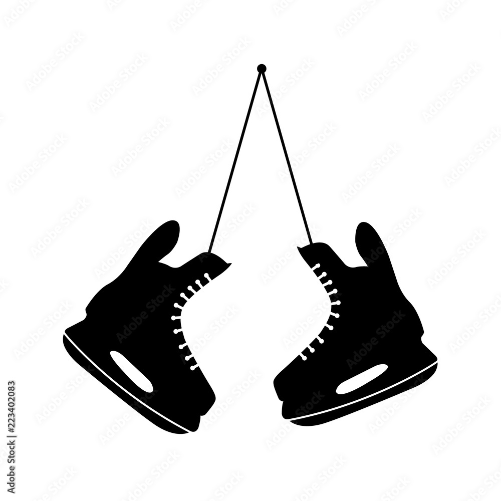 Ice Skate Silhouette