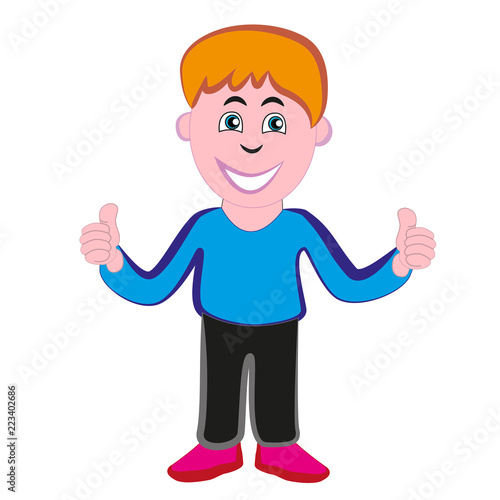 Confident smiling guy isolated on a white background.
