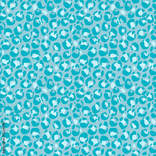 Vector illustration leopard print seamless pattern. Pink hand drawn background.