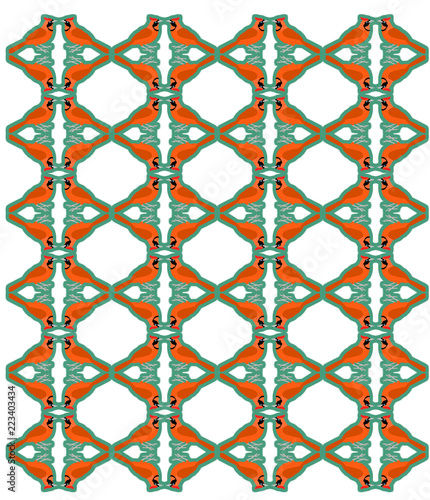 motif oiseau, cardinale de virginie, tissu, texture, abstrait, 