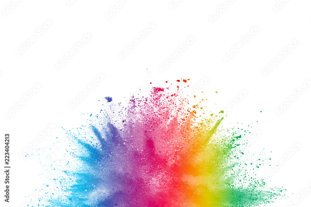 Abstract Color Dust Explosion White Background Abstract Powder Splatter  Background Stock Illustration by ©apattadis@gmail.com #195732630