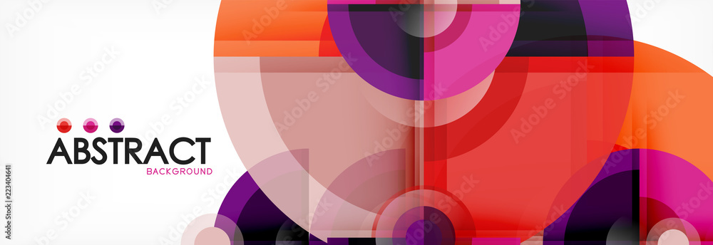 Obraz premium Circle abstract background