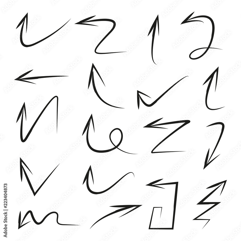 sketch and hand drawn arrows sketch and hand drawn arrows